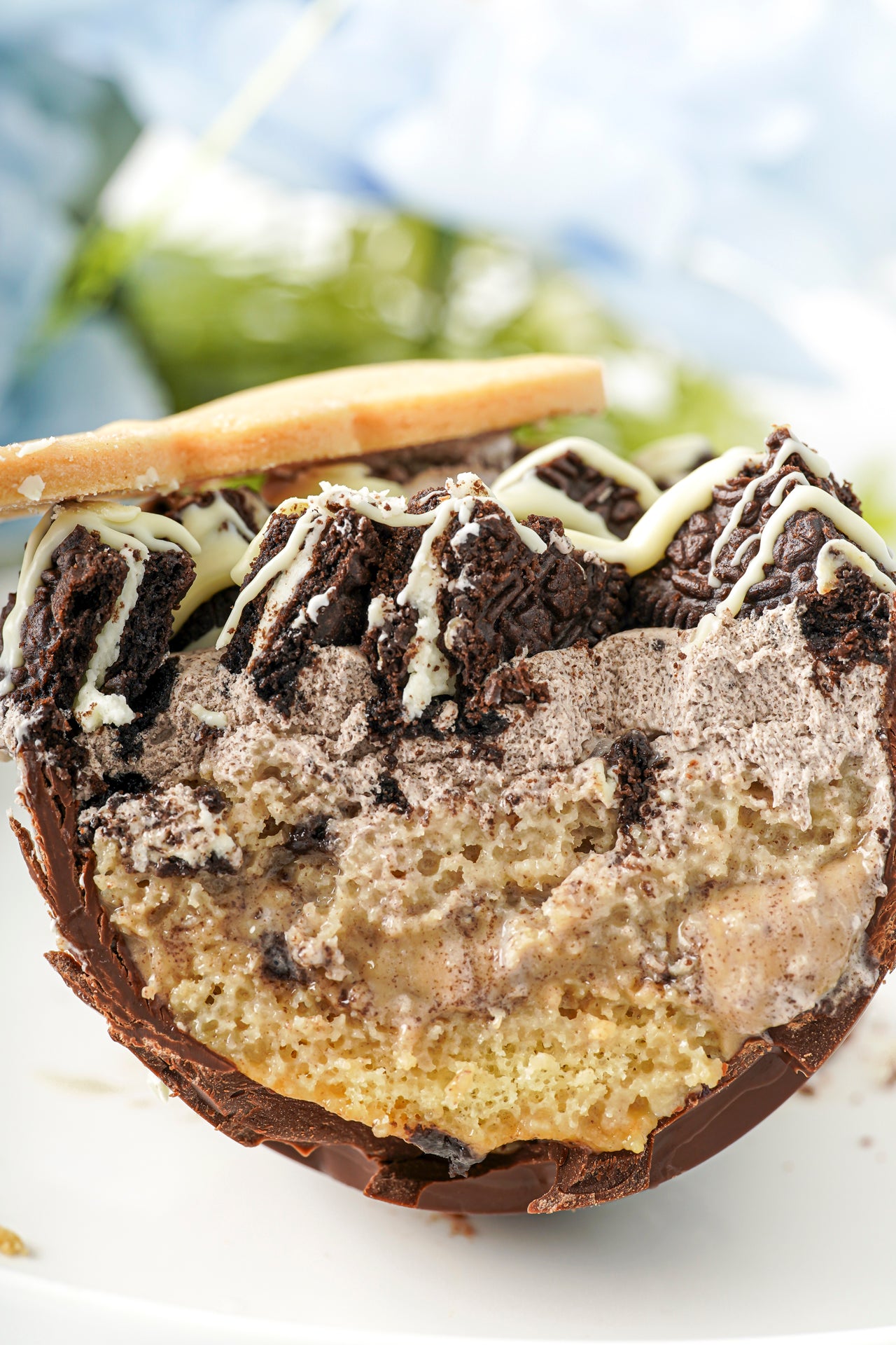 Tres Leches Cookies n cream Half Easter Egg