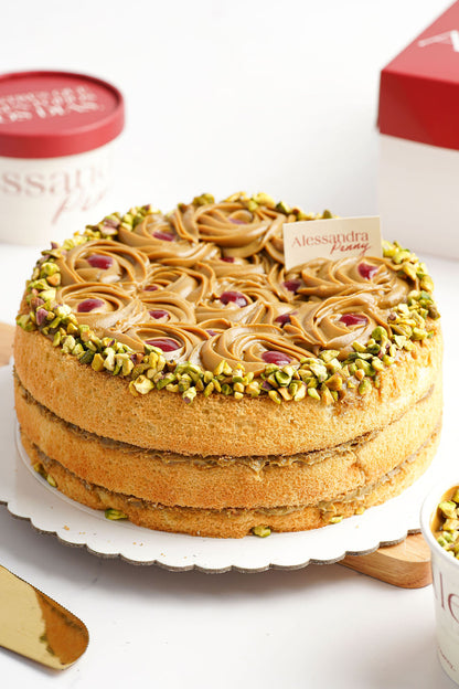 Soft cake de pistacho y frambuesa