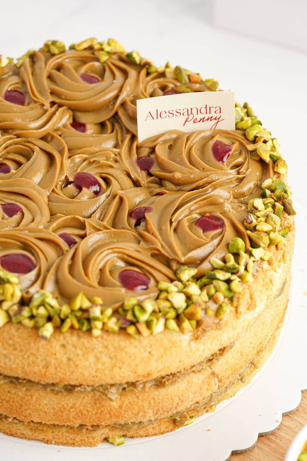 Soft cake de pistacho y frambuesa