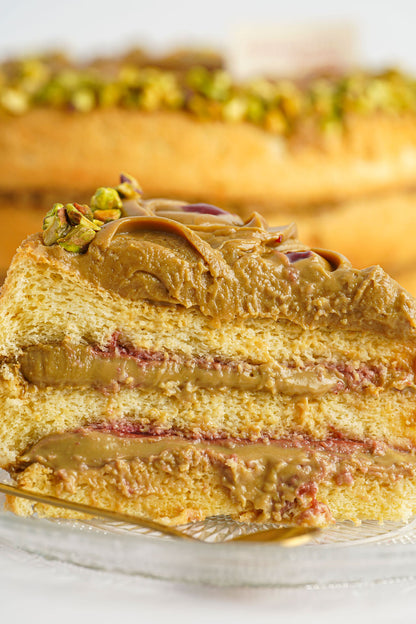 Soft cake de pistacho y frambuesa