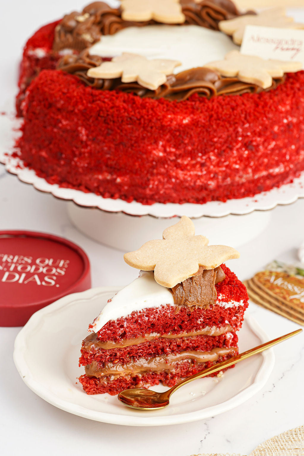 Red velvet con Nutella