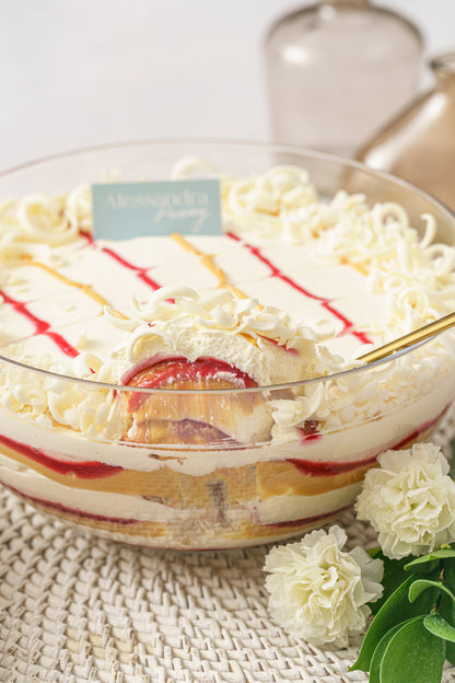 Mousse de chocolate blanco y frambuesa en Bowl