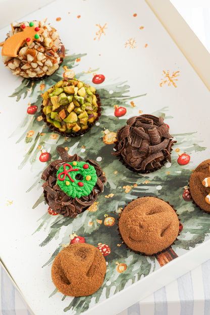 Caja Árbol de Navidad x 7 trufas