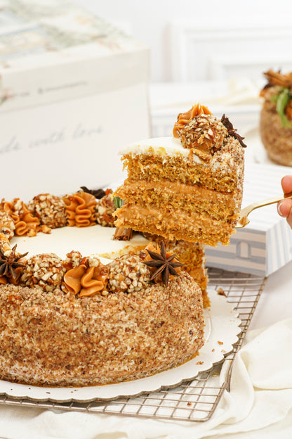 Carrot cake Navideño