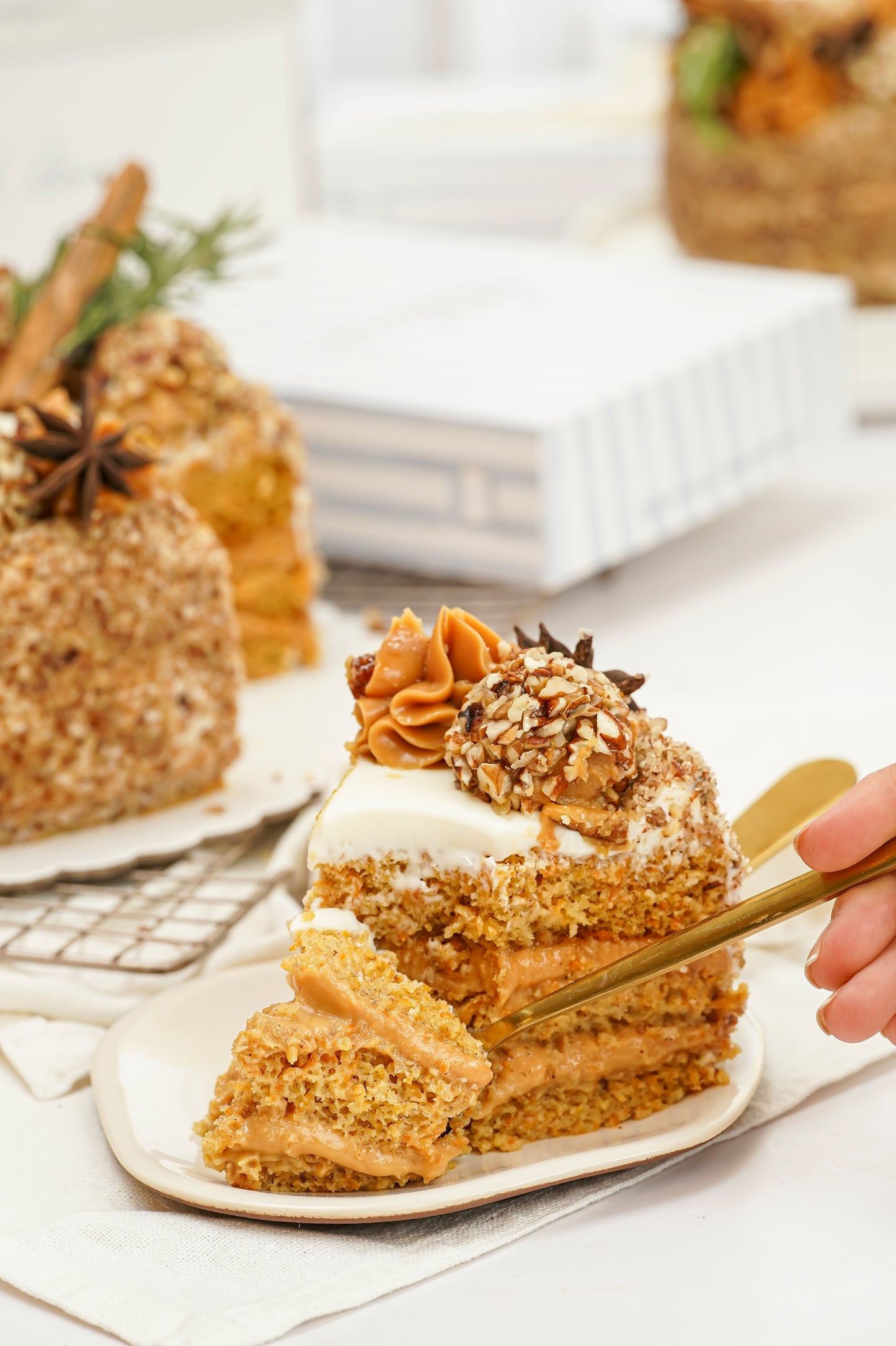 Carrot cake Navideño