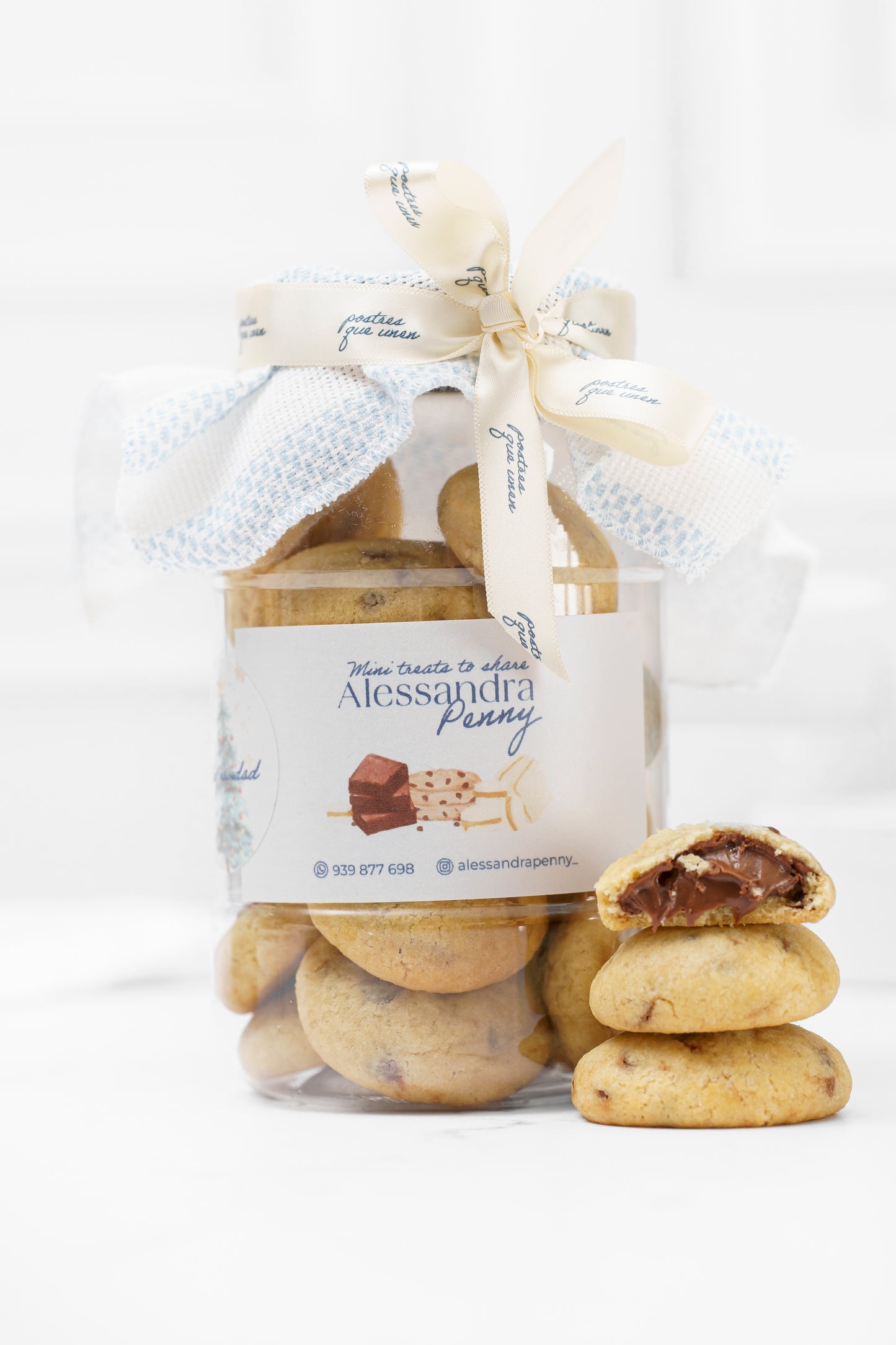 Jar de galletas rellenas de nutella MEDIANO