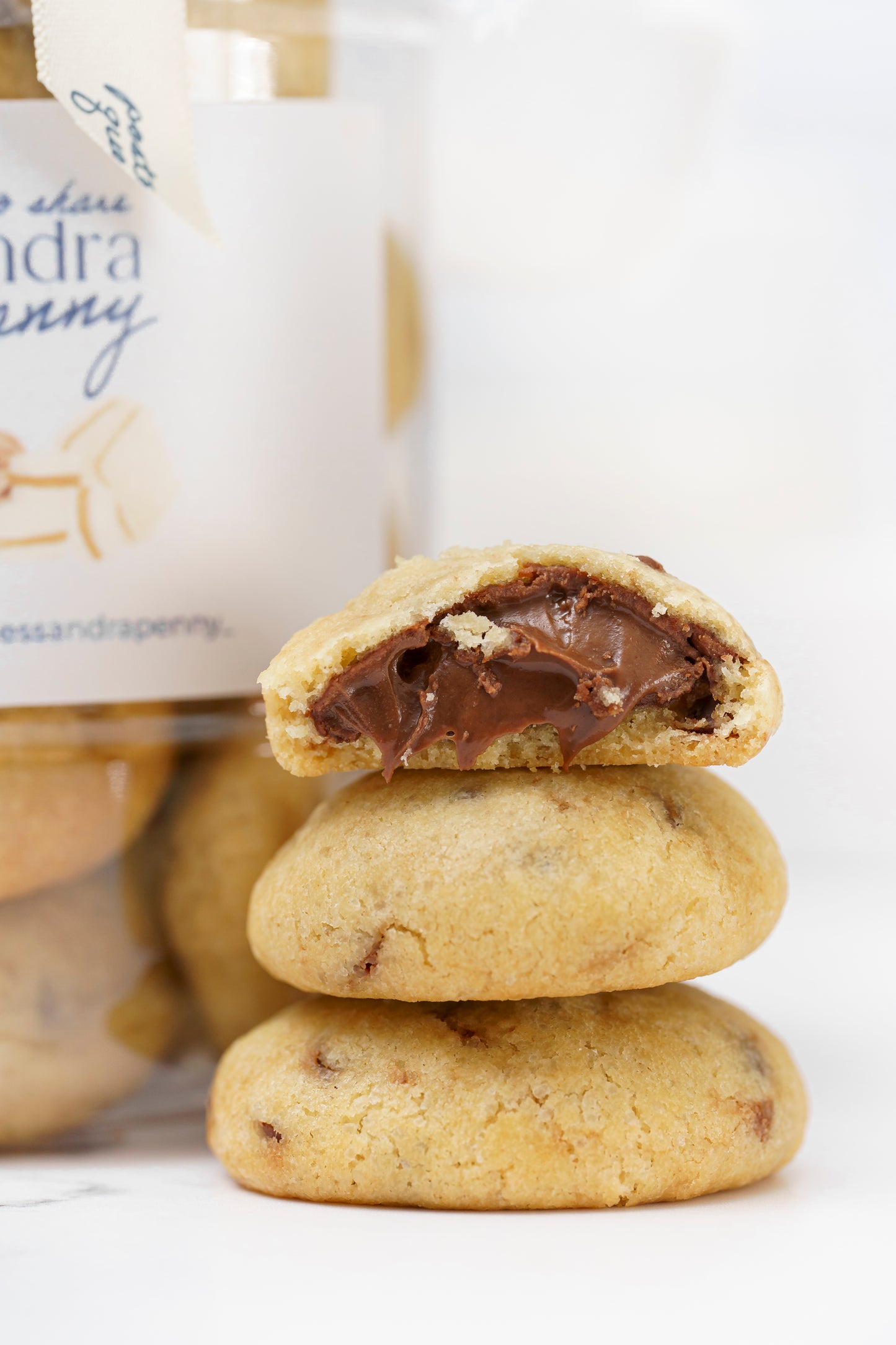 Jar de galletas rellenas de nutella MEDIANO