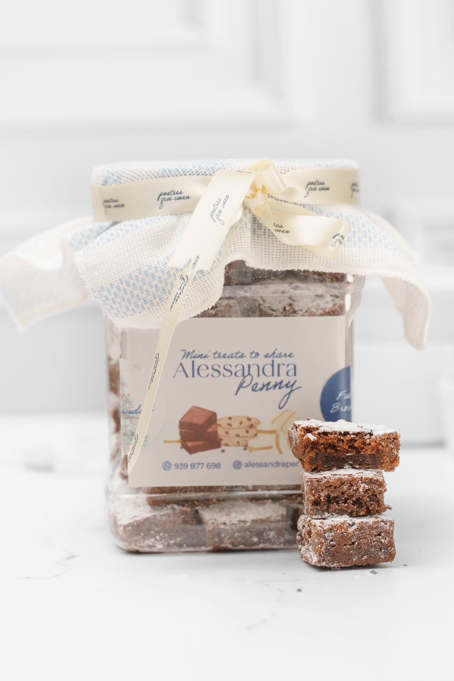Jar de fudgy brownies grande