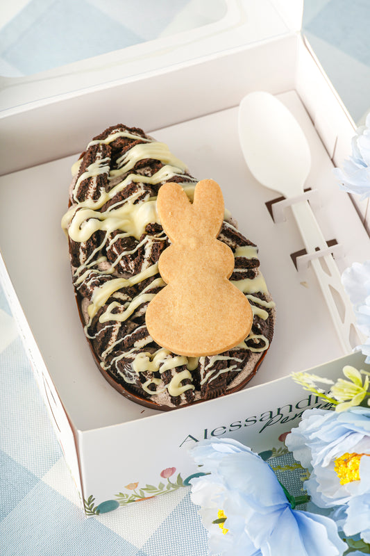 Tres Leches Cookies n cream Half Easter Egg