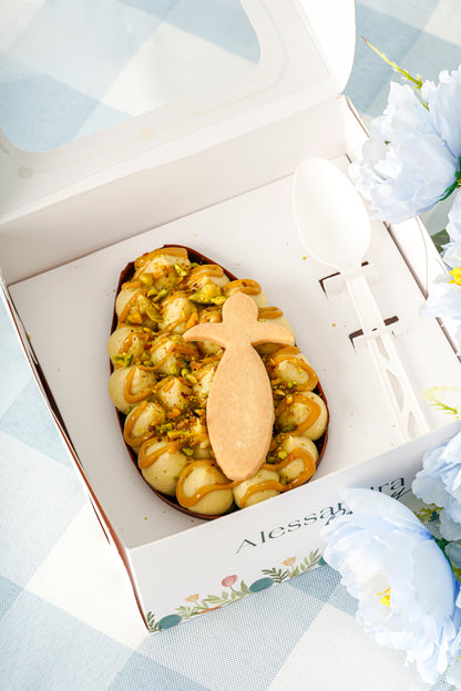 Pistacho Cheesecake Half Easter Egg