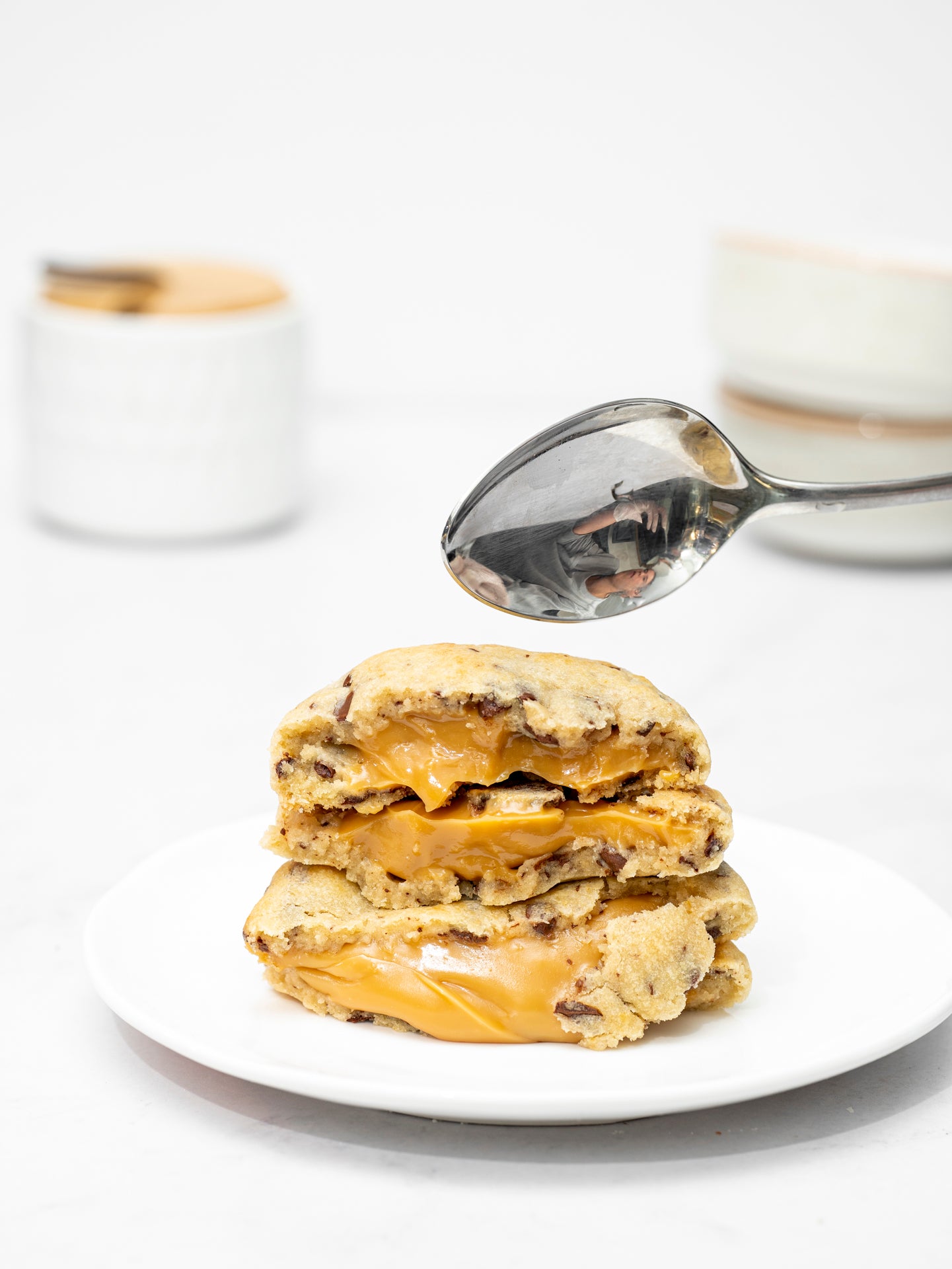 Galletas rellenas de Manjar de olla