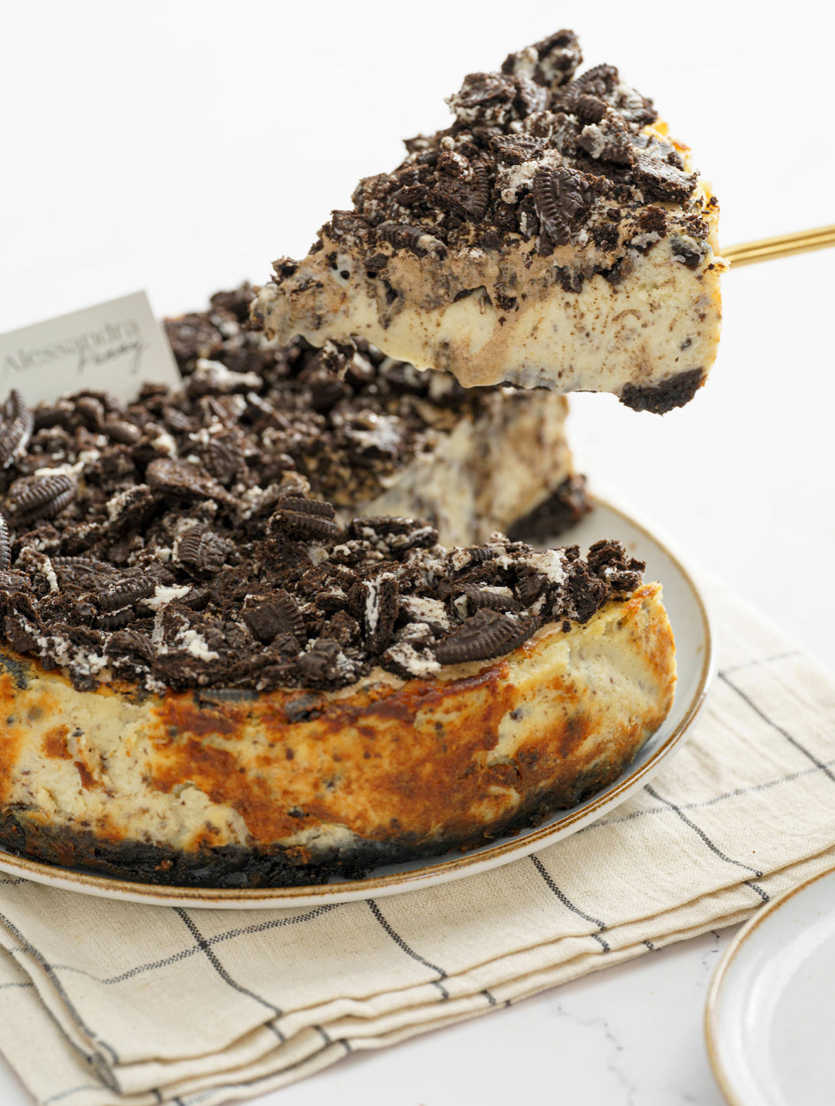 Tarta de queso de cookies n cream