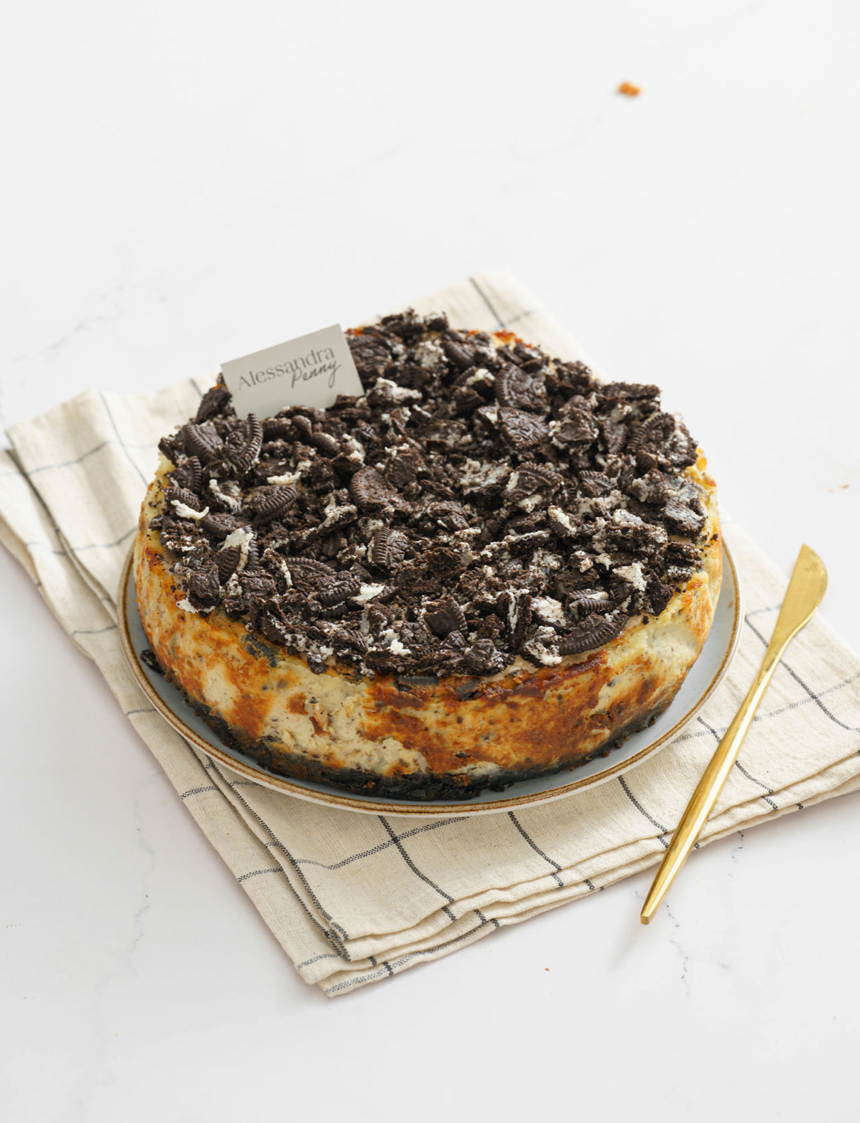 Tarta de queso de cookies n cream