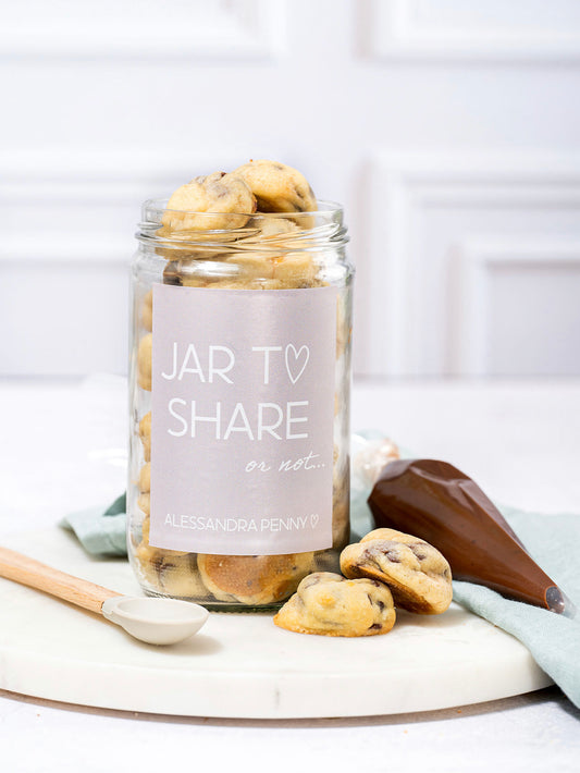 Nutella Stuffed Cookies in a Jar