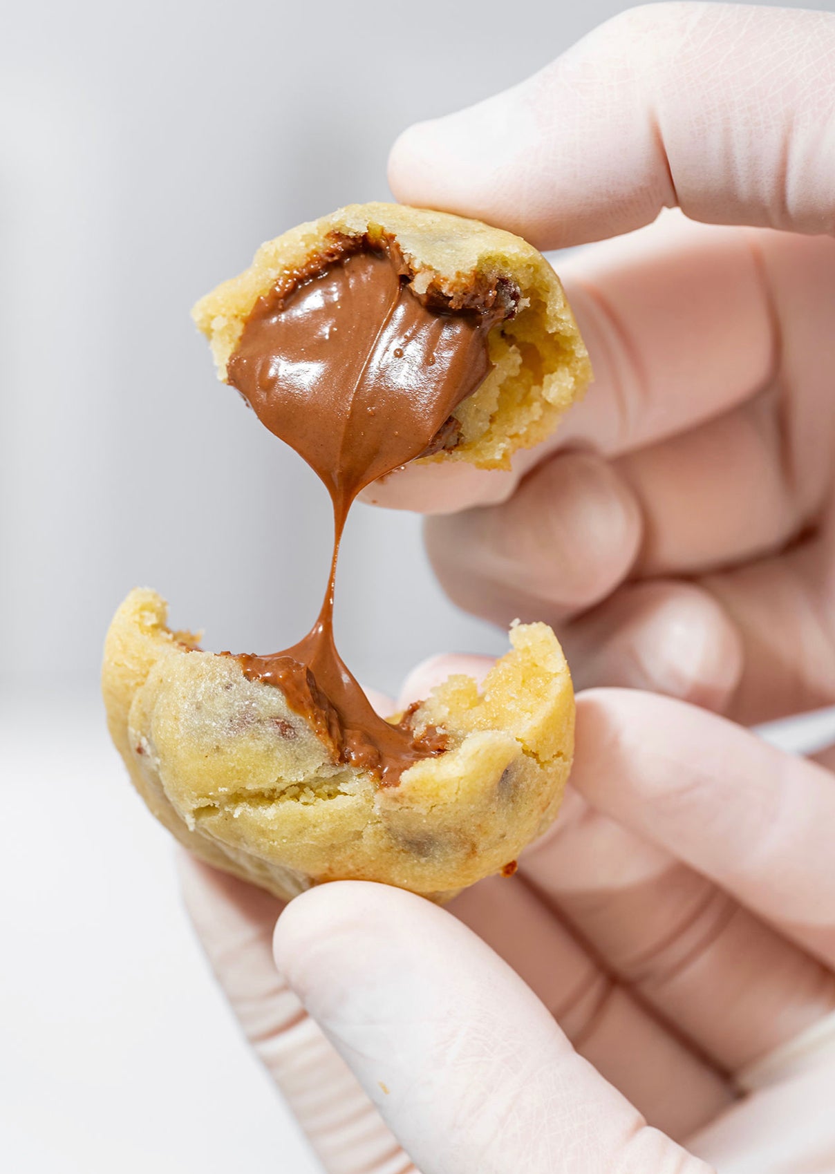 Nutella Stuffed Cookies in a Jar