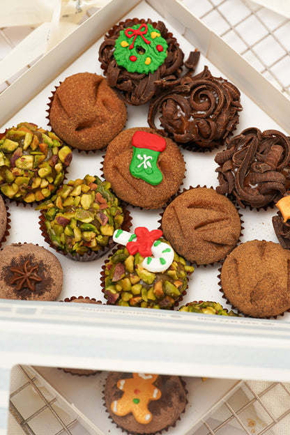 Caja 16 trufas navideñas