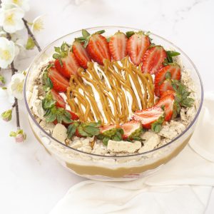 Crocante de pecanas en bowl
