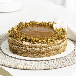 Turrón de pistacho y frambuesas